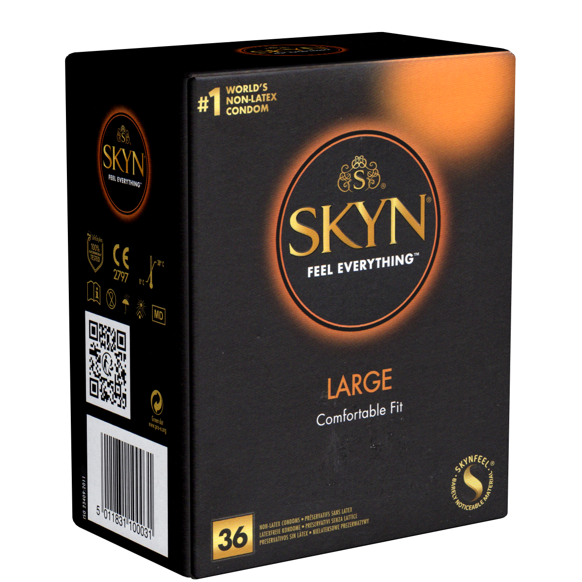 SKYN Large: 36 XL Latexfreie Kondome aus Sensoprène™ (aus der Kondomotheke®  - Kondome, Gleitgel und mehr online kaufen)
