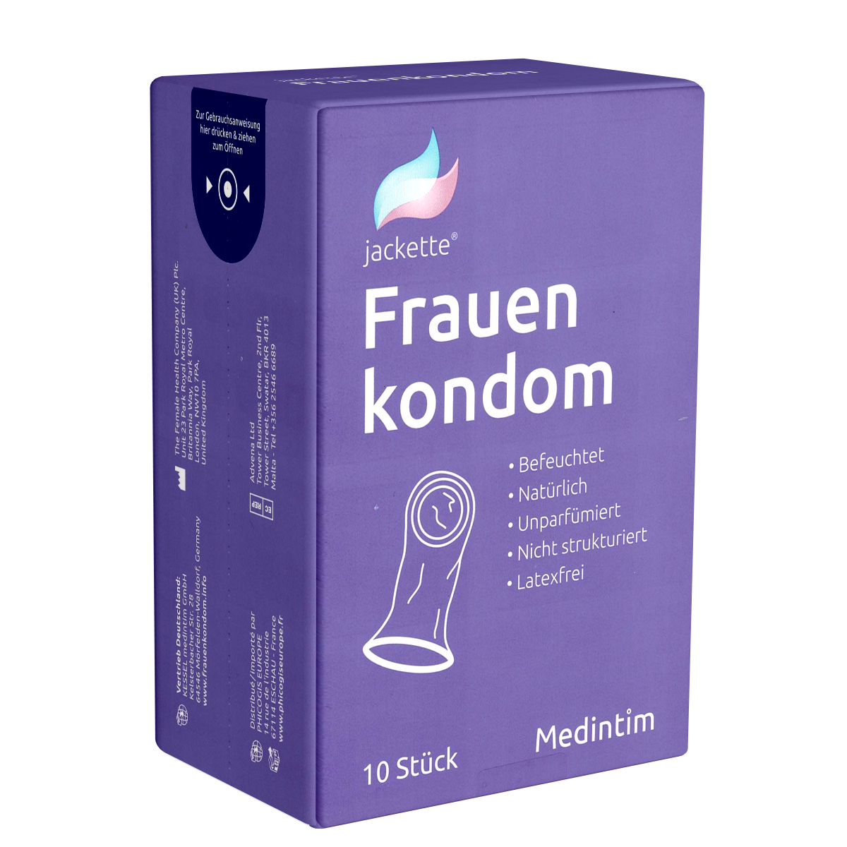 MedIntim «jackette®» 10 latexfreie Frauenkondome