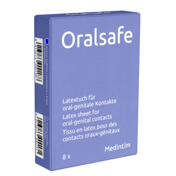 MedIntim «Oral Safe Strawberry» 8 latex-sheets with strawberry flavour