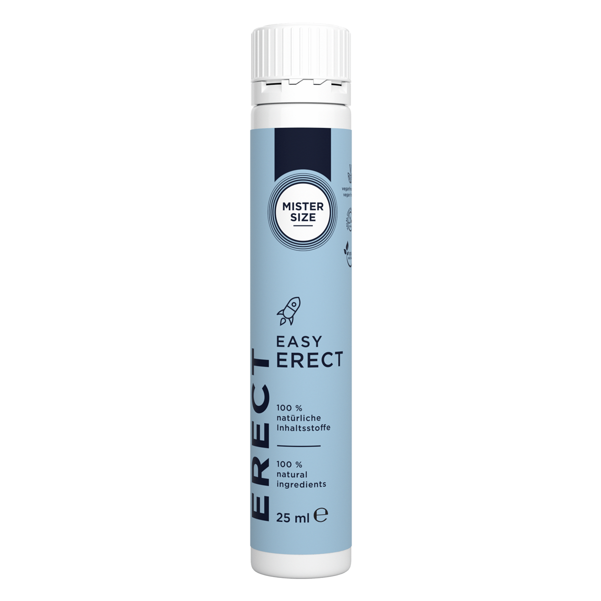 Mister Size «Easy Erect» 25ml Shot für Männer zur Erektionssteigerung, vegan, halal