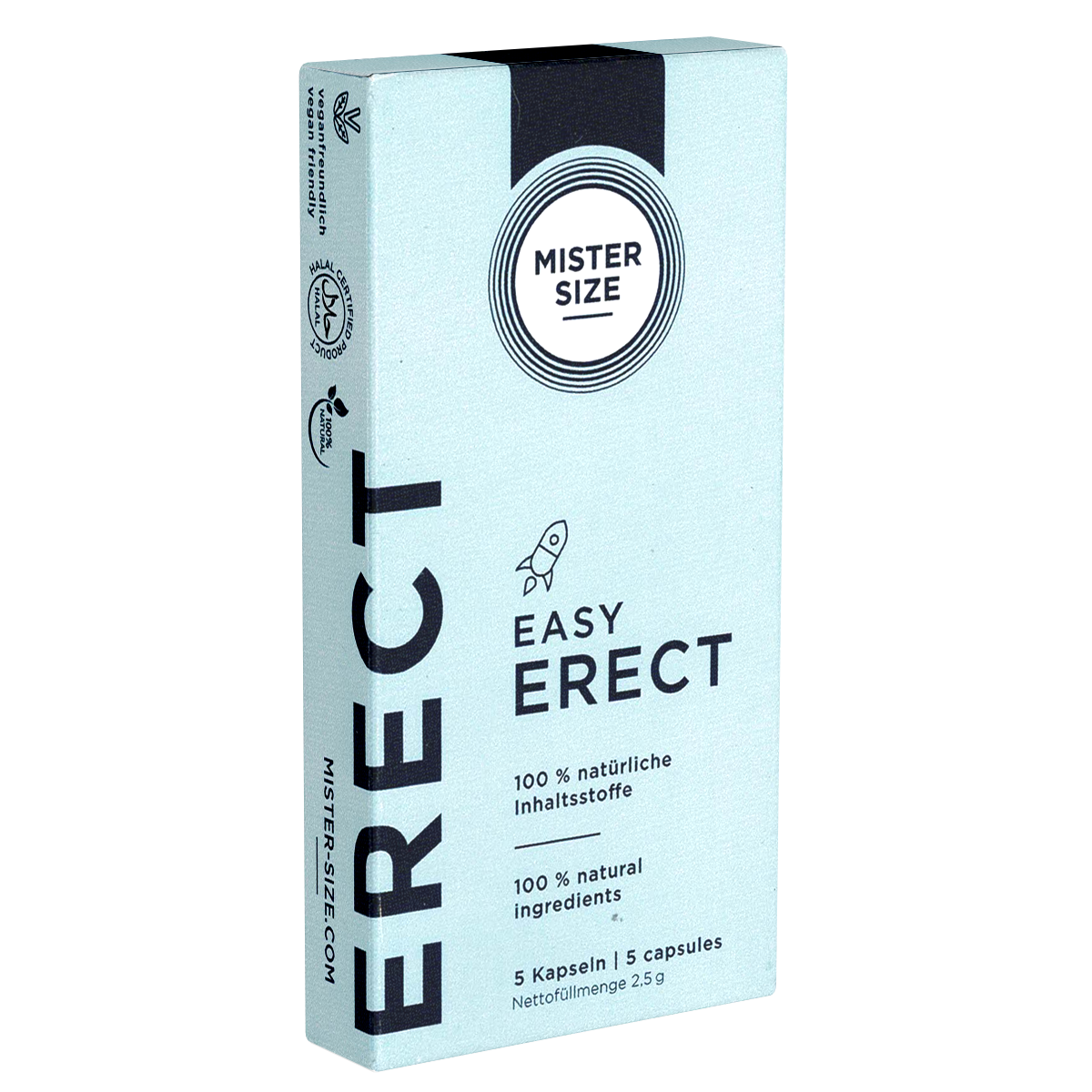 Mister Size «Easy Erect» 5 Kapseln für Männer zur Erektionssteigerung, vegan, halal
