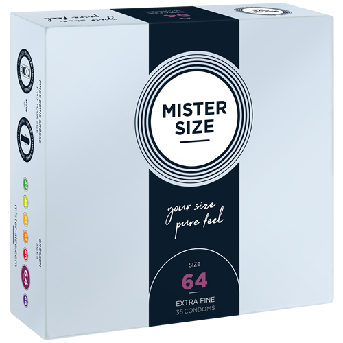 Mister Size «64» tough & comfortable - 36 individually sized condoms