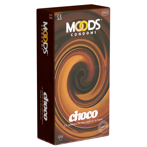 MOODS «Choco Condoms» 12 condoms with chocolate flavour for real pleasure-lover