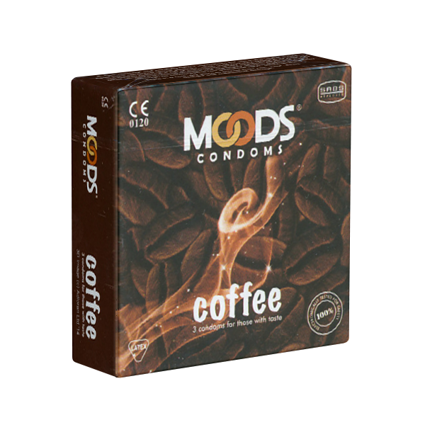 MOODS «Coffee Condoms» 3 Kondome mit Kaffee-Aroma für wahre Genießer