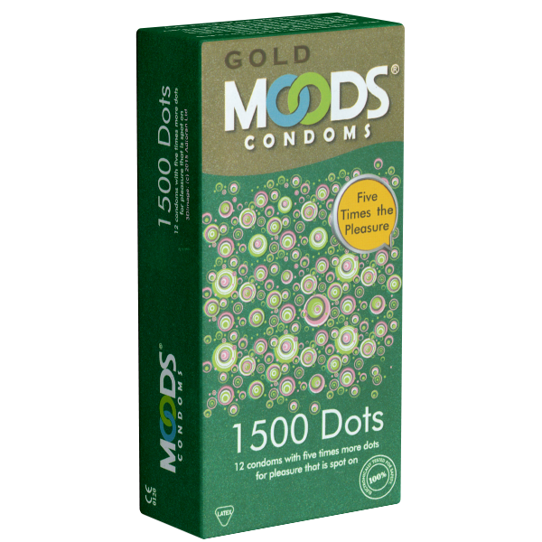 MOODS GOLD «1500 Dots Condoms» 12 tingling condoms with 1500 dots