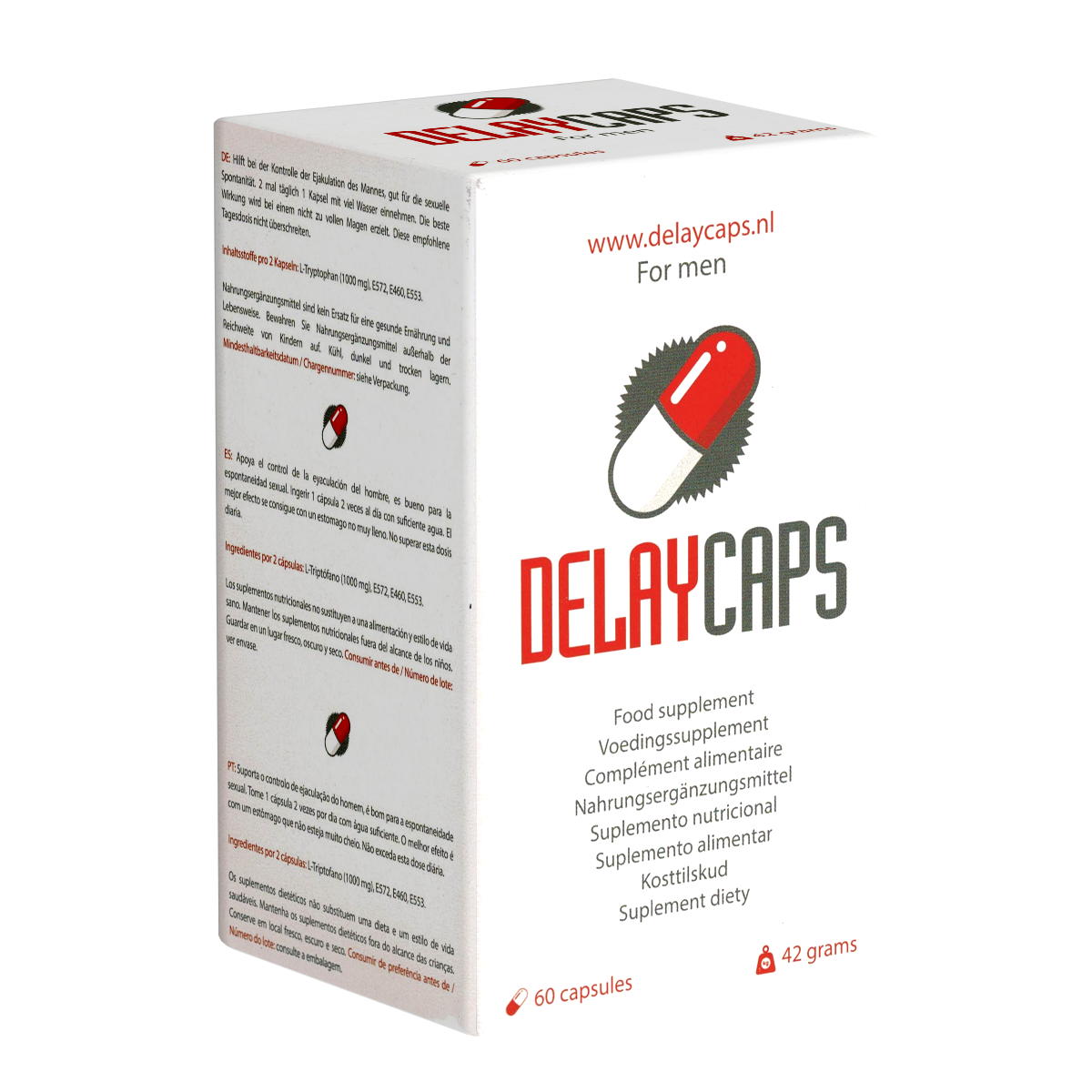 Morningstar «Delay Caps» for men, Natural Support for Longer Pleasure, 60 capsules