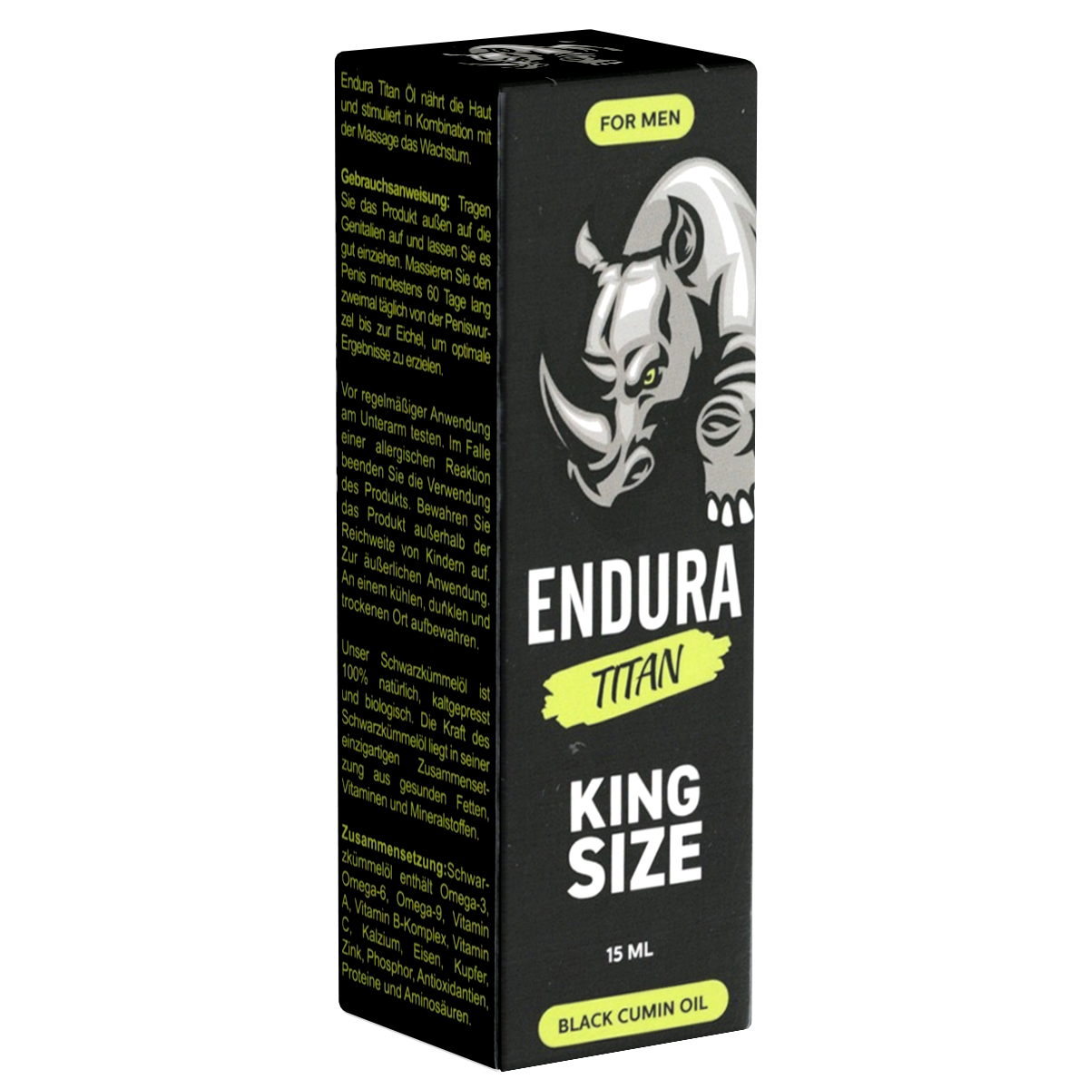 Morningstar «Endura Titan» King Size, 15ml Black Cumin Oil