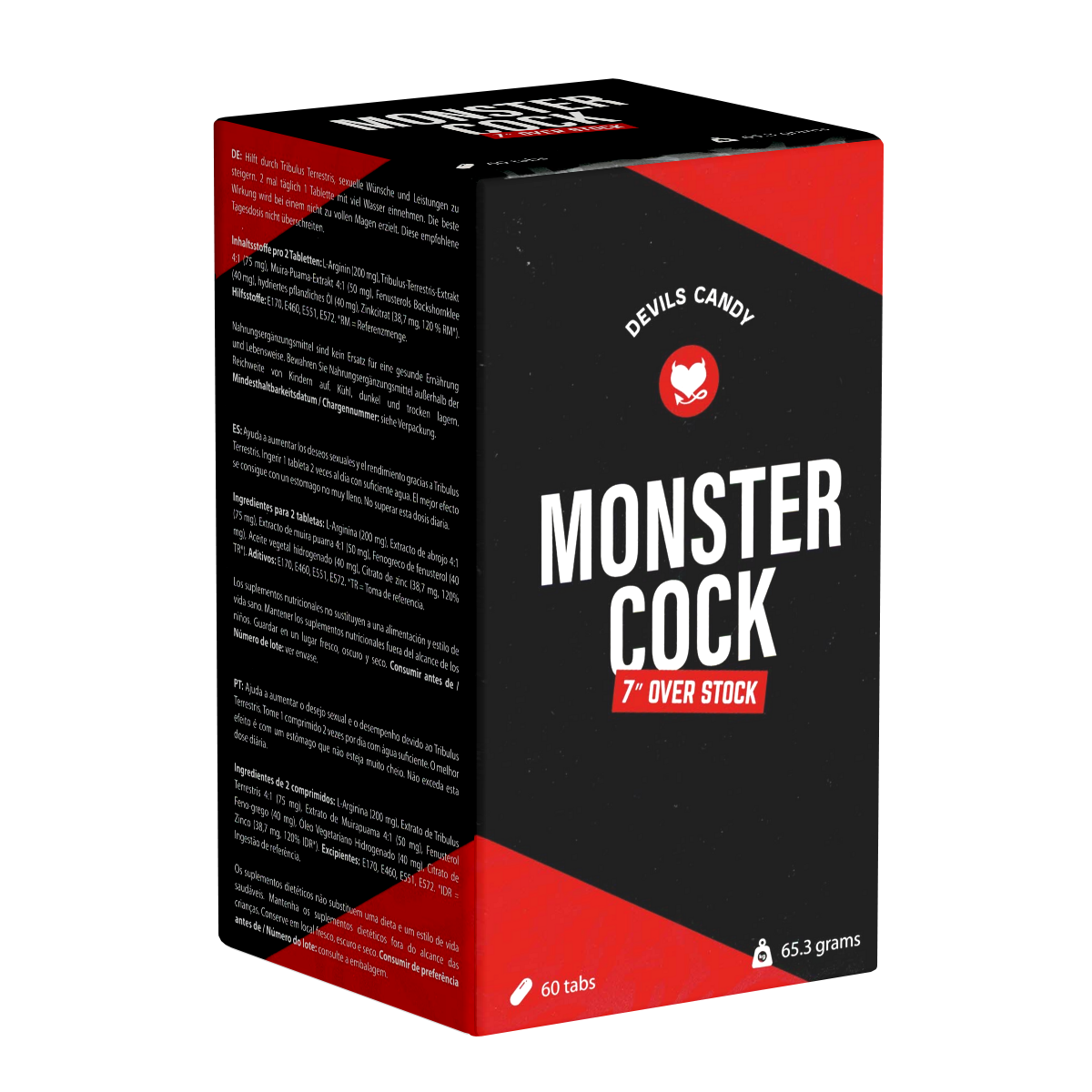 Morningstar DEVIL'S CANDY «Monster Cock» Natural penis enlargement and improved love life, 60 tablets