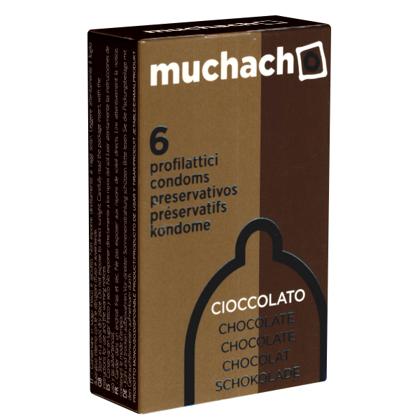 Muchacho «Cioccolato» (Chocolate) 6 italienische Kondome für verführerischen Genuss