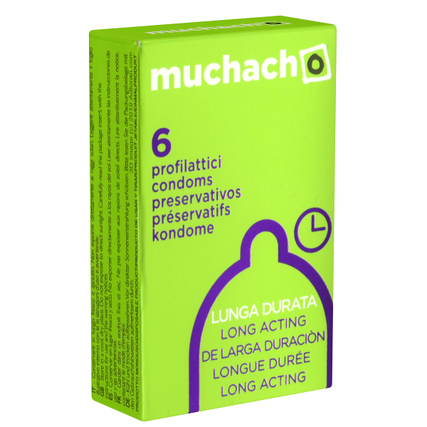 Muchacho «Lunga Durata» (Long Acting) 6 Italian condoms for longer pleasure