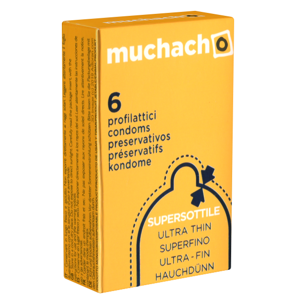 Muchacho «Supersottile» (Ultra Thin) 6 Italian condoms for sensitive pleasure