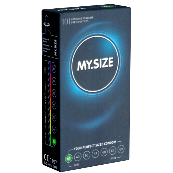 My.Size 47mm: 10 Kondome für perfekten Sitz und maximalen Schutz (aus ...