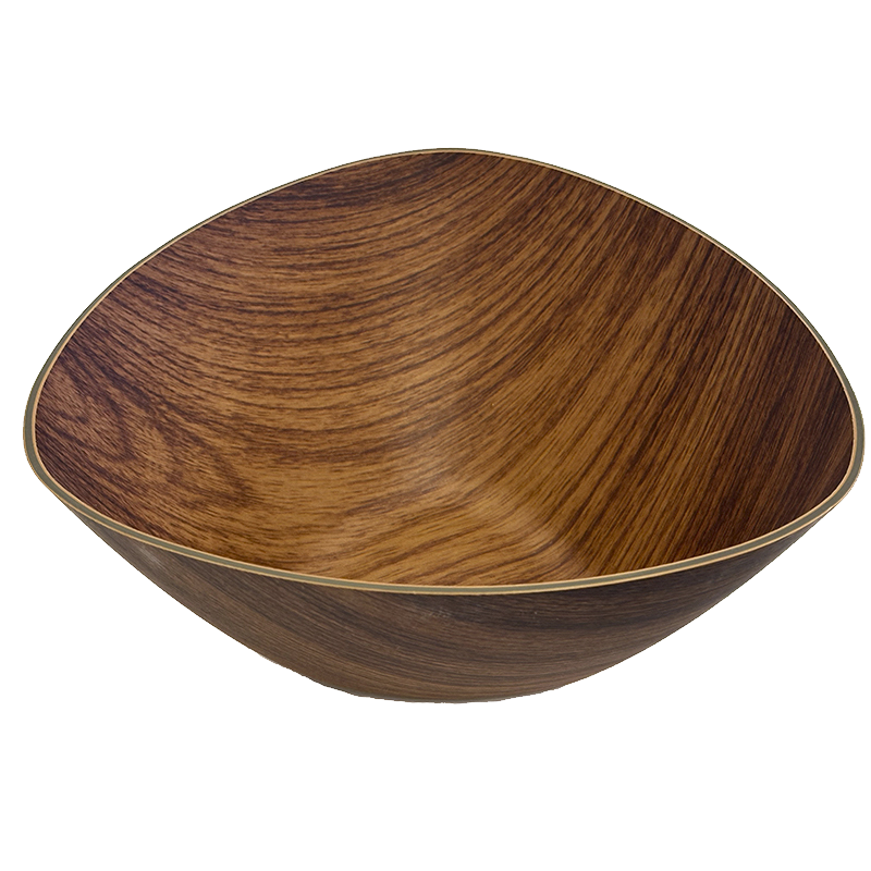 NGel «Nuru Bowl» black bowl for massage gel, wood look