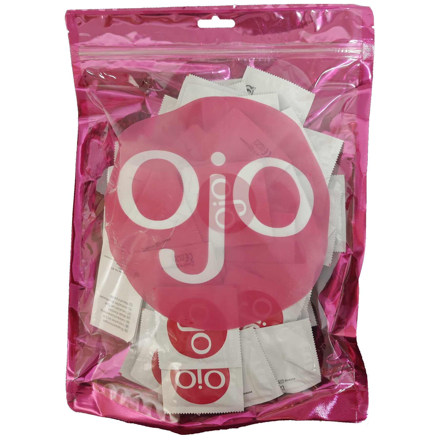 OJO «Pleasure Treasure» Standard Basic Condoms, 100 condoms