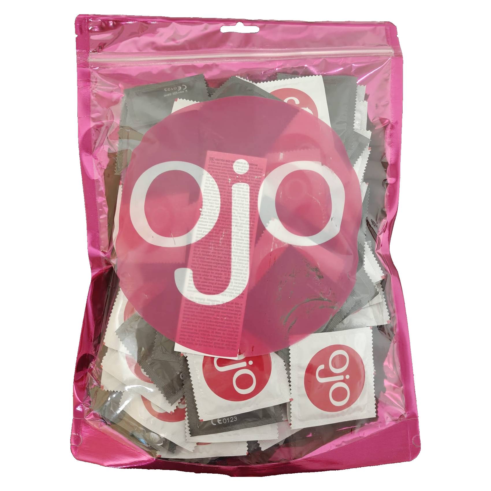 OJO «MaxFit XL» XXL Basic Condoms, 100 extra large condoms