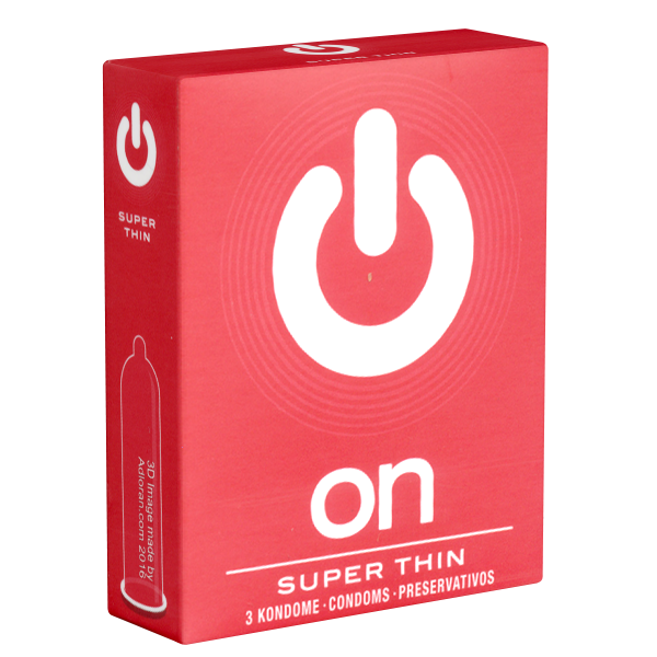 On) «Super Thin» 3 thin condoms for more feeling