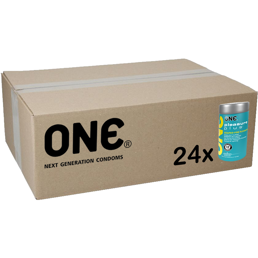 ONE Masterbox: Pleasure Plus, 24x12 condoms