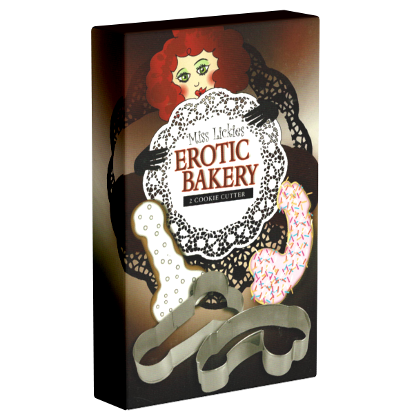 Miss Lickies «Erotic Bakery» 2 penis shaped cookie cutters