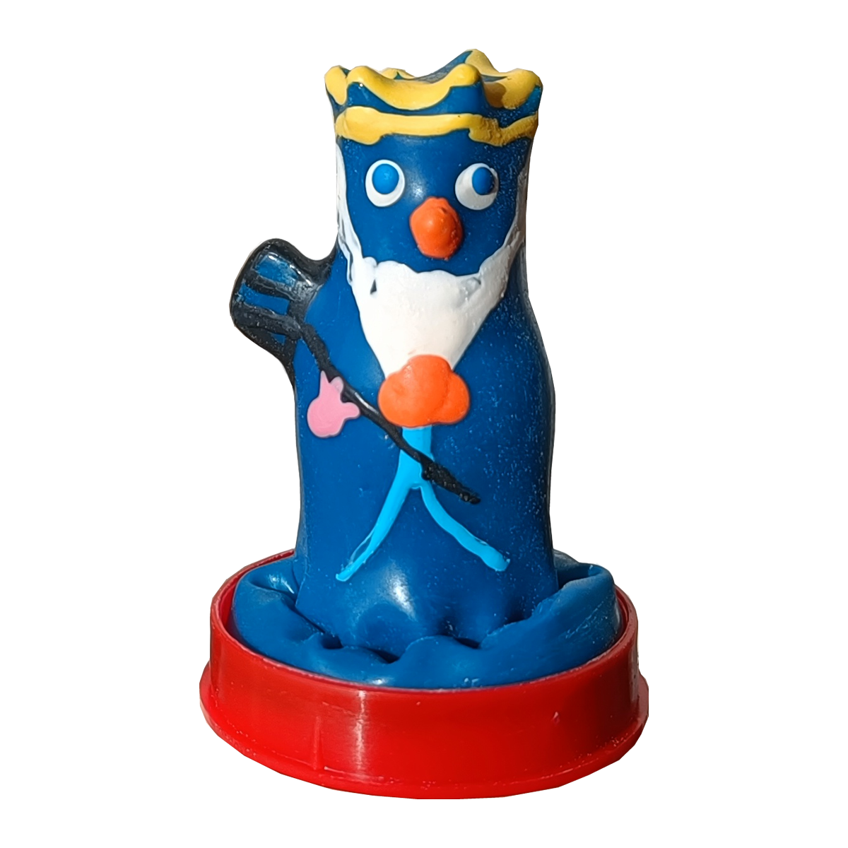 Novelty condom with figure «Neptun» 1 piece, hand painted