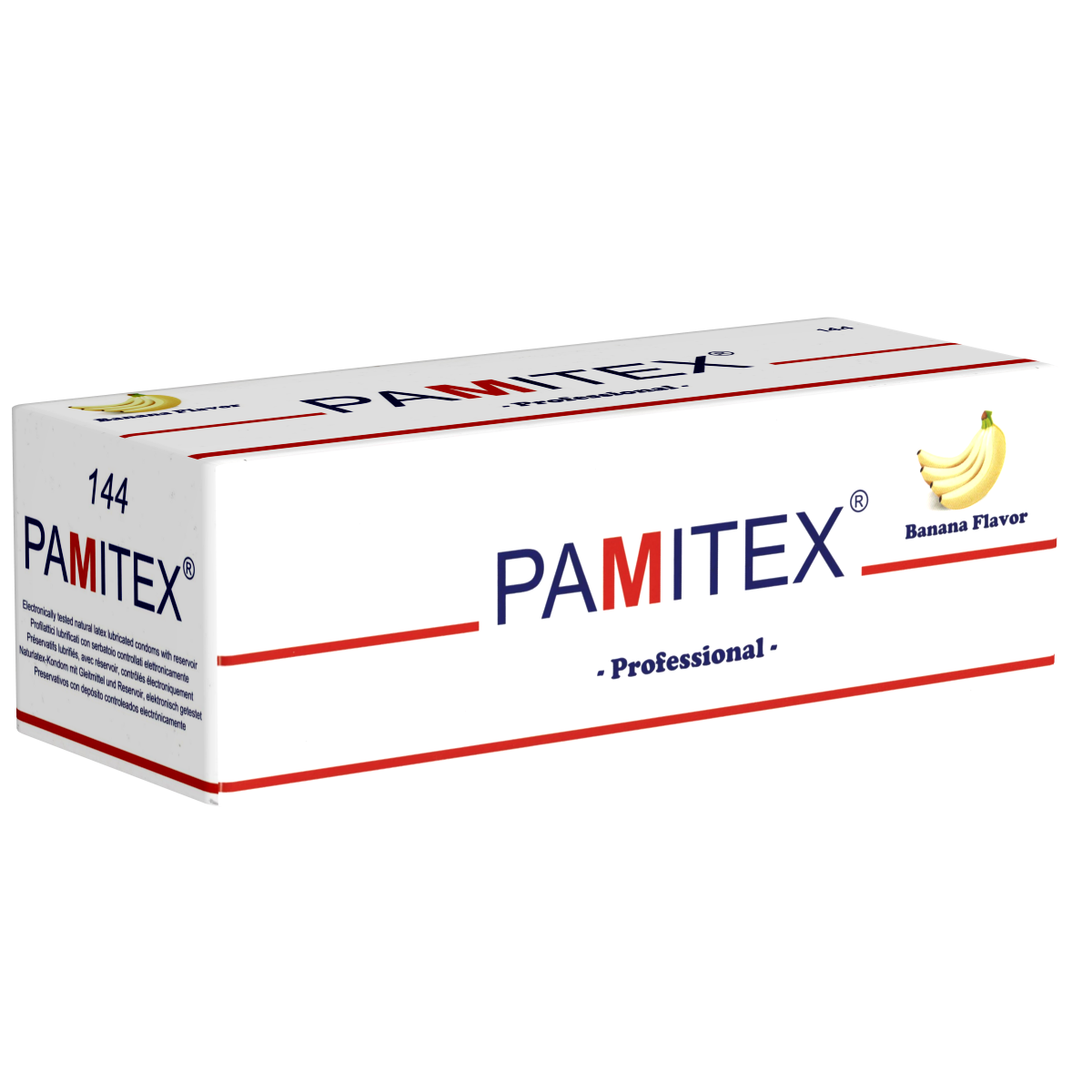 Pamitex «Professional Banana» 144 lange Kondome mit Bananenaroma