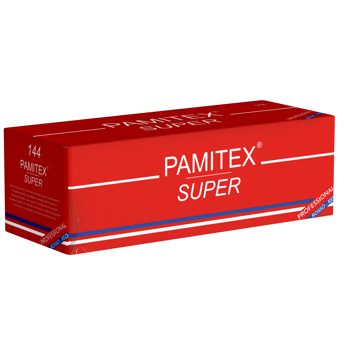 Pamitex Super «Professional Rosso» 144 lange rote Kondome