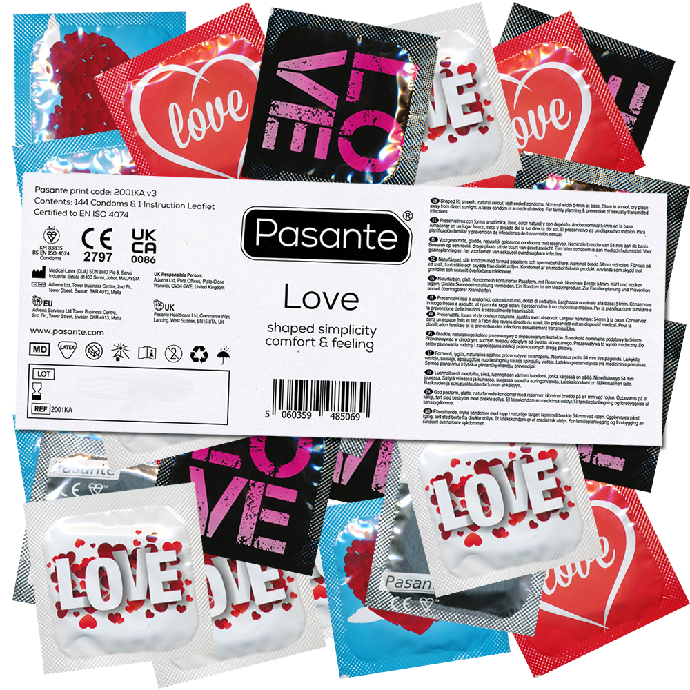 Pasante Bulk-Pack: Love, 144 condoms