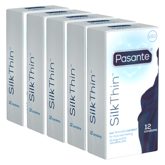 Pasante «Silk Thin» (value pack) 5x12 super thin condoms for a maximum of feeling