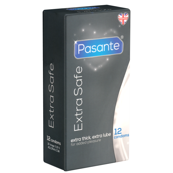 Pasante «Extra Safe» 12 extra starke Kondome für härtere Beanspruchungen