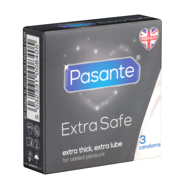 Pasante «Extra Safe» 3 extra starke Kondome für härtere Beanspruchungen
