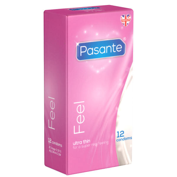 Pasante «Feel» (Sensitive) 12 extra thin condoms for sensitive lovers