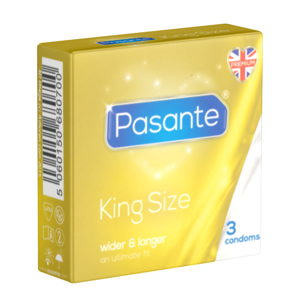 Pasante «King Size» 3 extra large XXL condoms for men who need more space