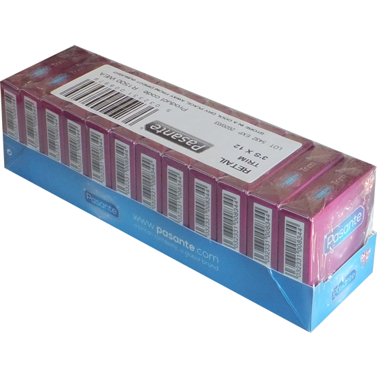 Pasante Retail-Unit: Trim, 12x3 condoms