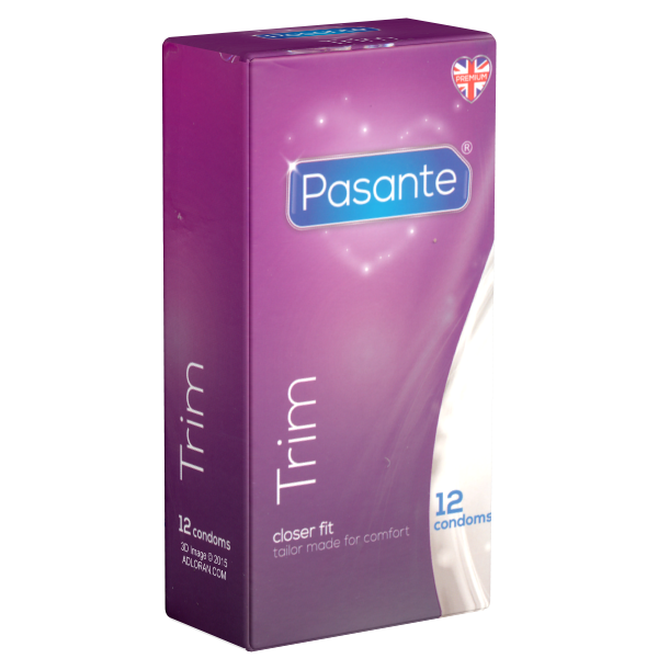 Pasante «Trim» (Narrow Fit) 12 wonderful tight condoms for men, who doesn't need it large