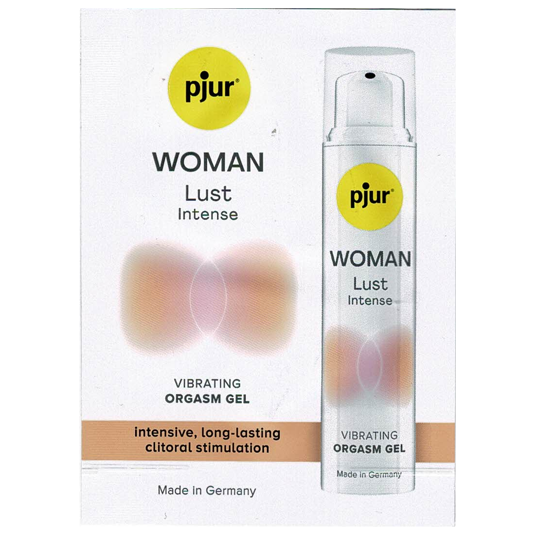 pjur® WOMAN «Lust» Intense, Sachet mit 1,5ml vibrierendem Orgasmusgel mit natürlichen Inhaltsstoffen