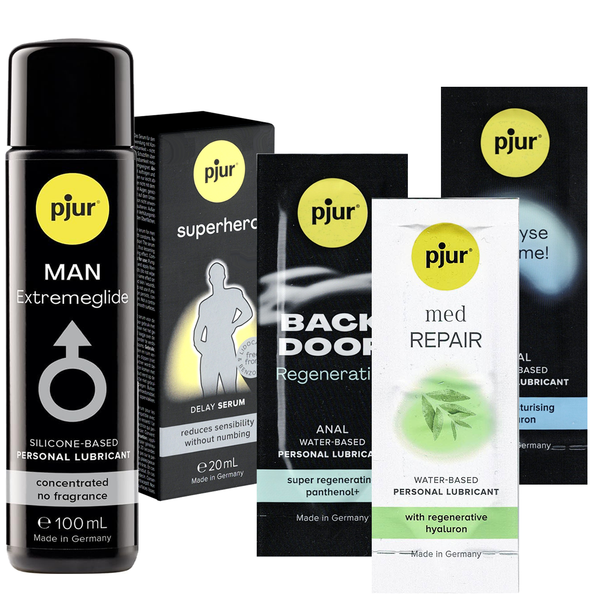 pjur 5er Anal Set Extreme Glide, Back Door, Analyse Me, Med Repair, Delay, 126ml | eBay.de pjur 5er Anal Set Extreme Glide, Back Door, Analyse Me, Med Repair, Delay, 126ml | eBay.de