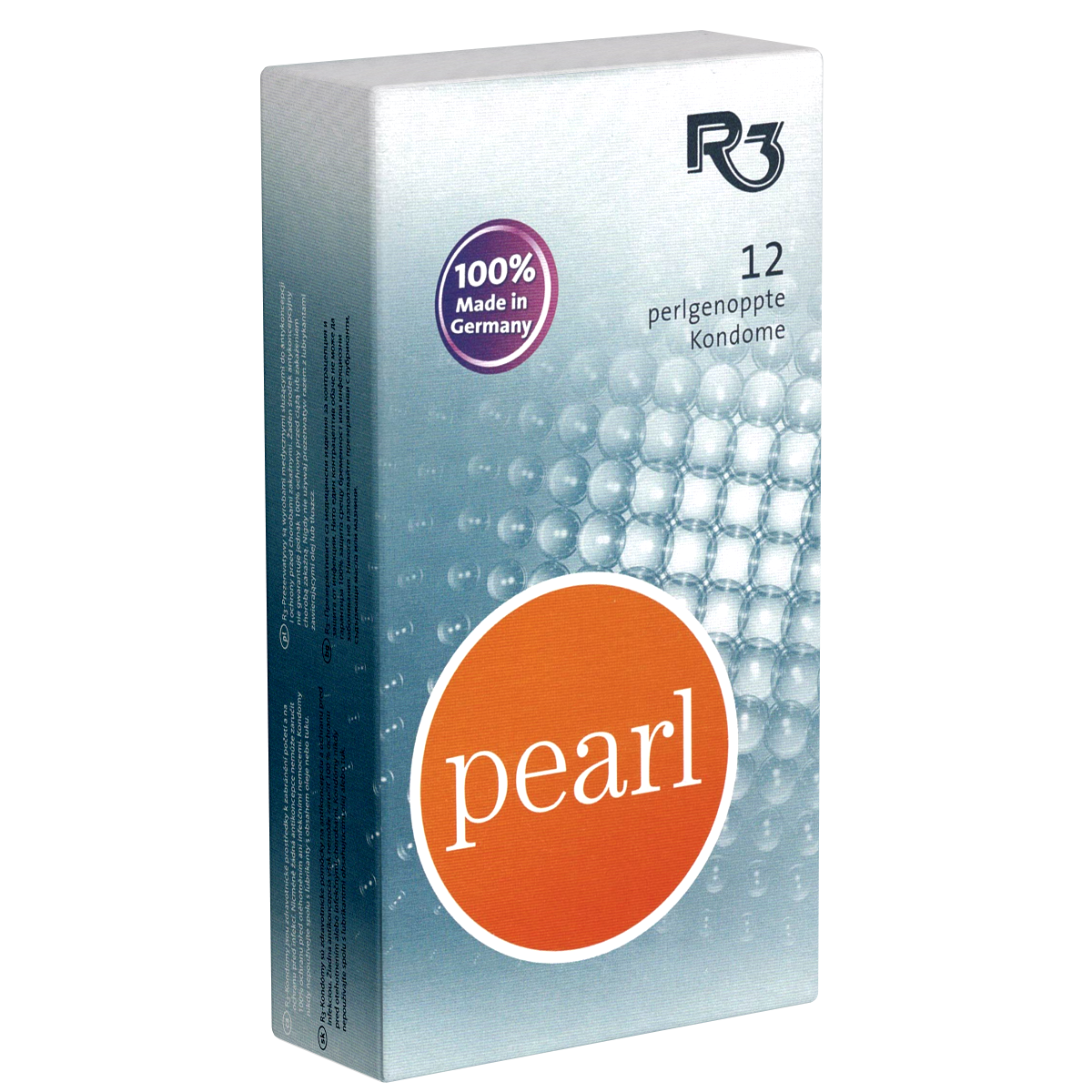 R3 «Pearl» 12 perlgenoppte Kondome