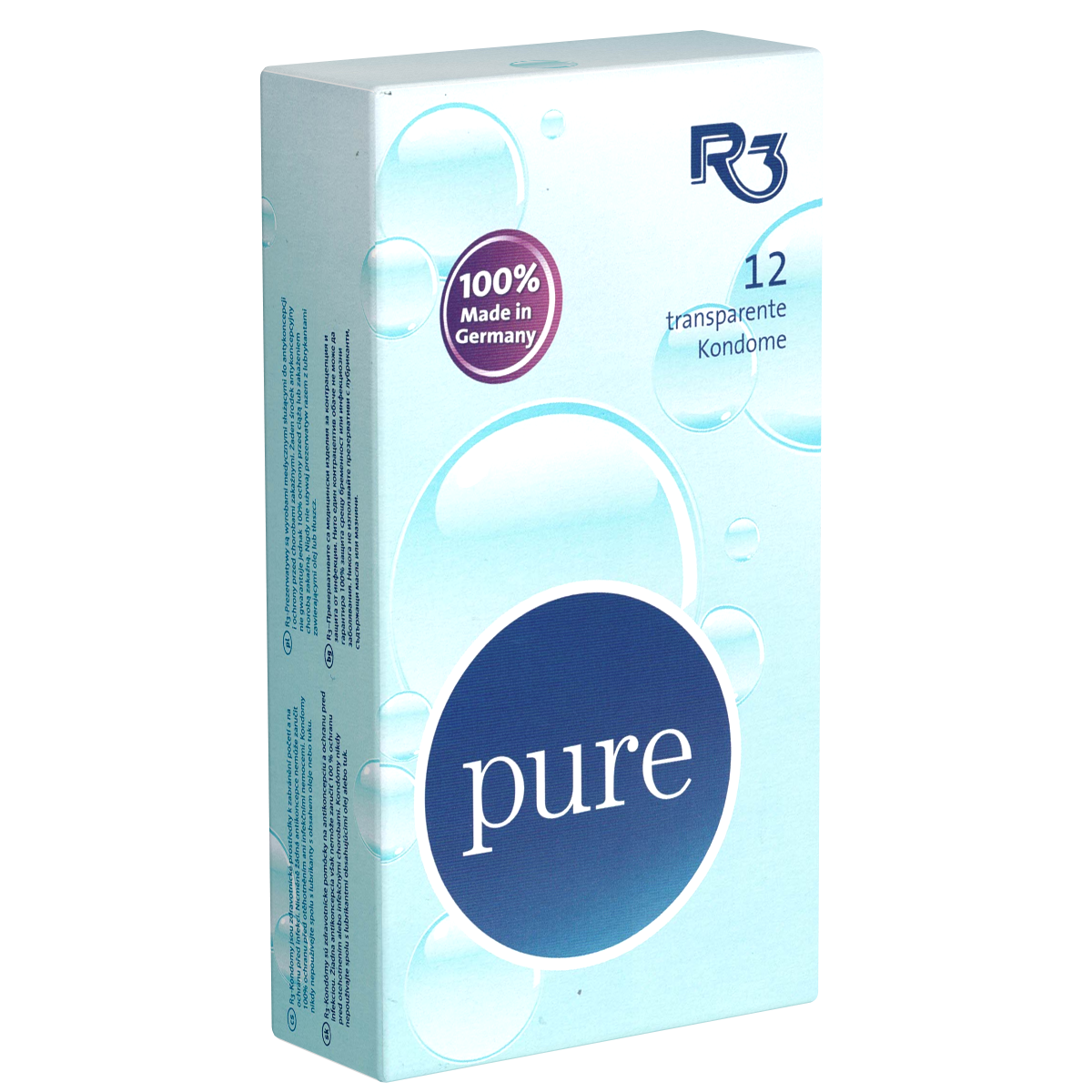 R3 «Pure» 12 transparente Kondome