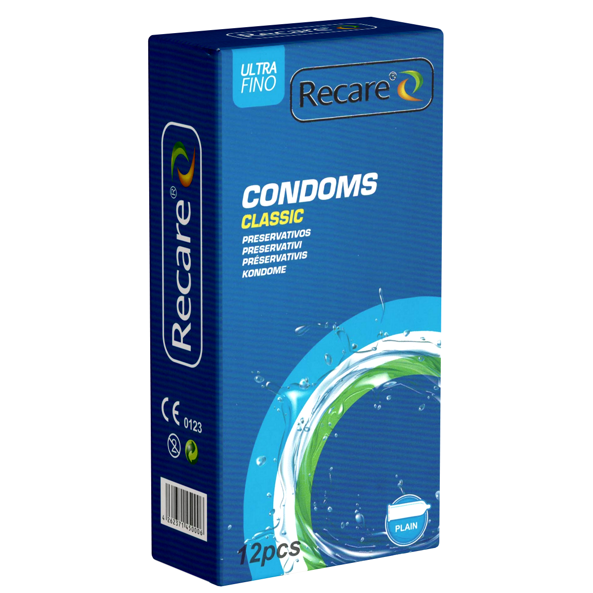 Recare Condoms «Classic» 12 safe condoms for a pleasurable act of love