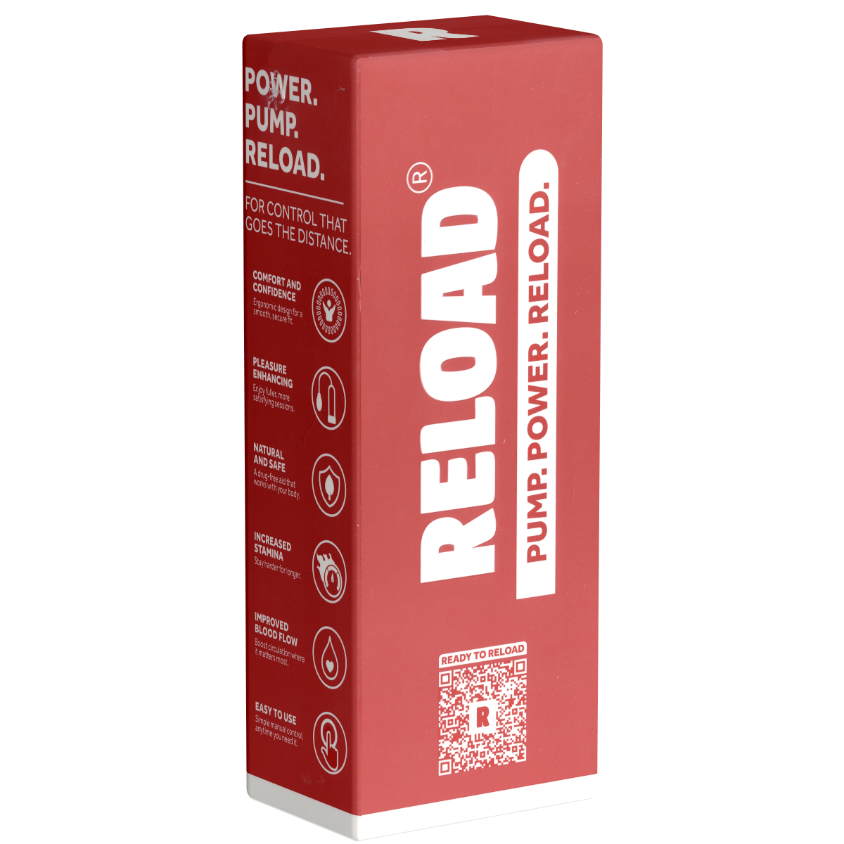 Reload «Manual Pump» Rot, einfache Penispumpe mit Pumpball