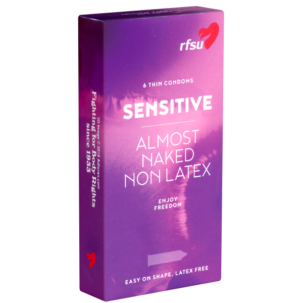 RFSU «Sensitive» (Almost Naked) 6 latex free condoms for an even better feeling