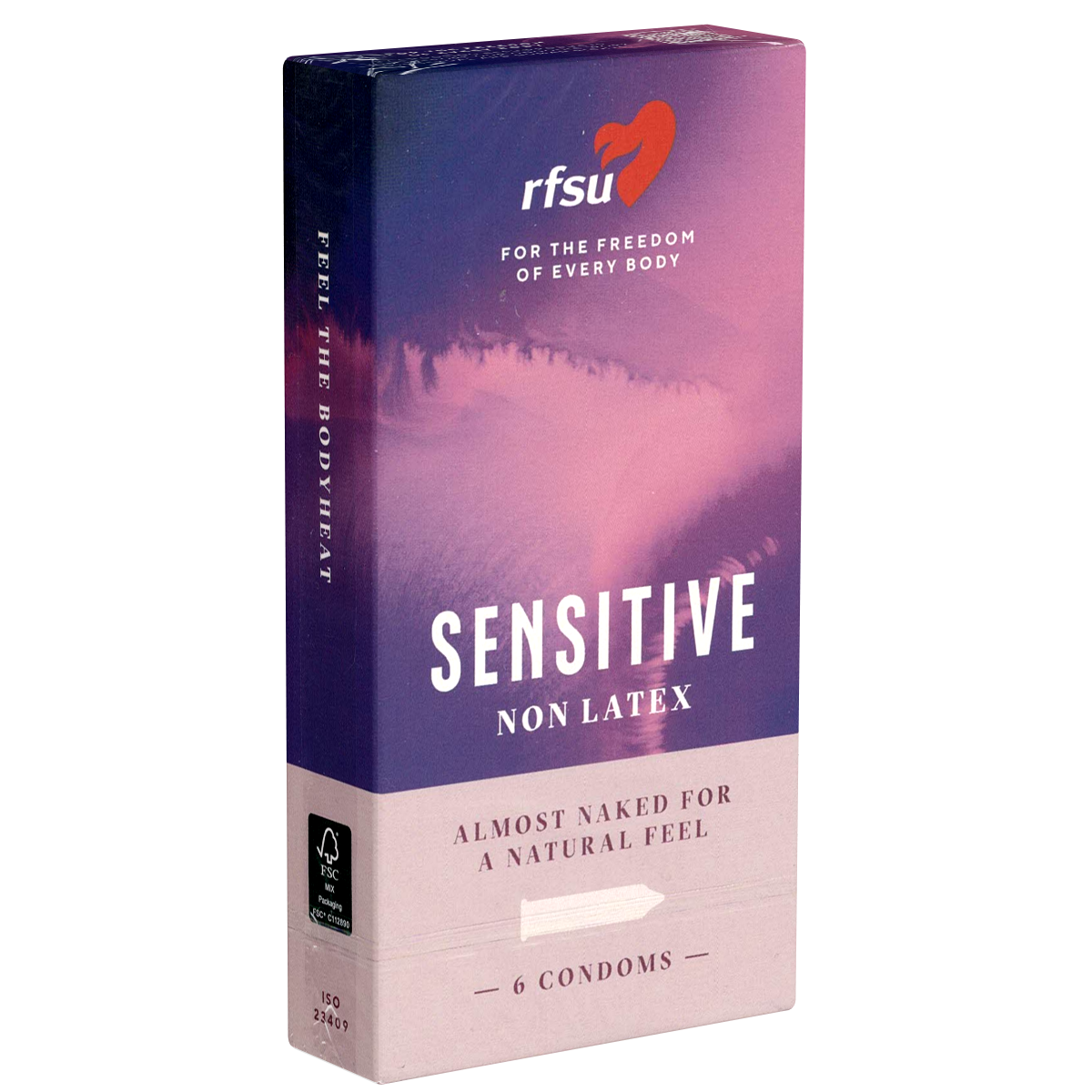 RFSU «Sensitive» (Almost Naked) 6 latexfreie Kondome für ein noch besseres Gefühl