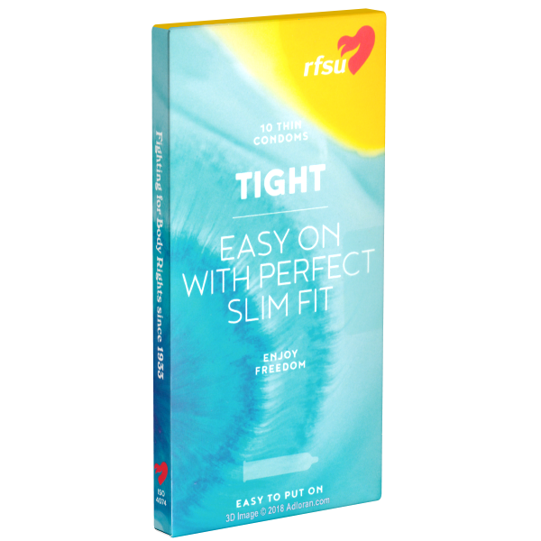 RFSU «Tight» (Easy On with Perfect Slim Fit) 10 schmale Kondome, die nicht abrutschen