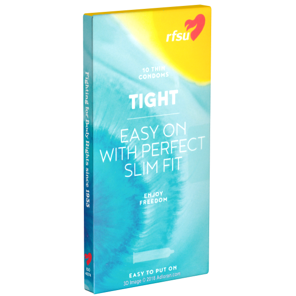 RFSU «Tight» (Easy On with Perfect Slim Fit) 10 slim condoms, which don't slip off