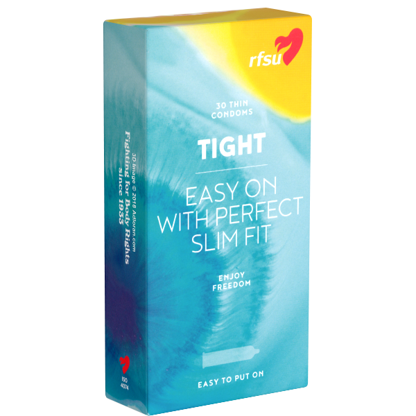 RFSU «Tight» (Easy On with Perfect Slim Fit) 30 schmale Kondome, die nicht abrutschen