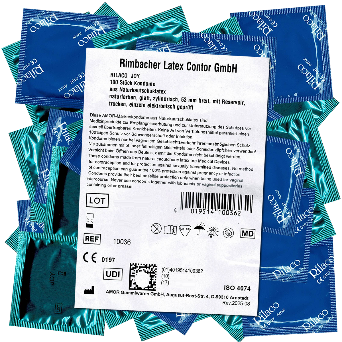 Rilaco Bulk-Pack: Joy, 100 dry condoms