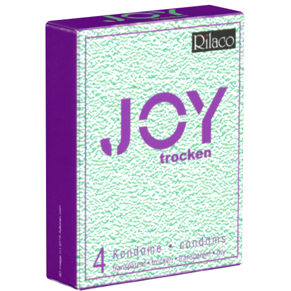 Rilaco «Joy» 4 dry condoms without lubricant - for the safe blowjob