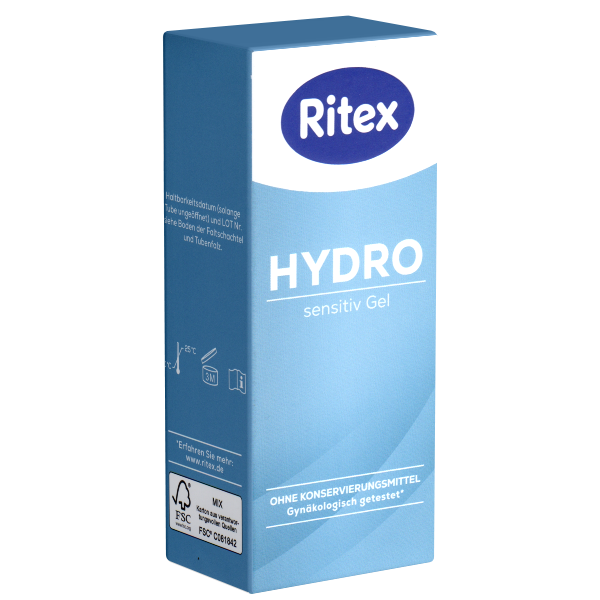 Ritex HYDRO Sensitiv Gel 50 ml, hypoallergen, pH-hautneutral (aus der  Kondomotheke®