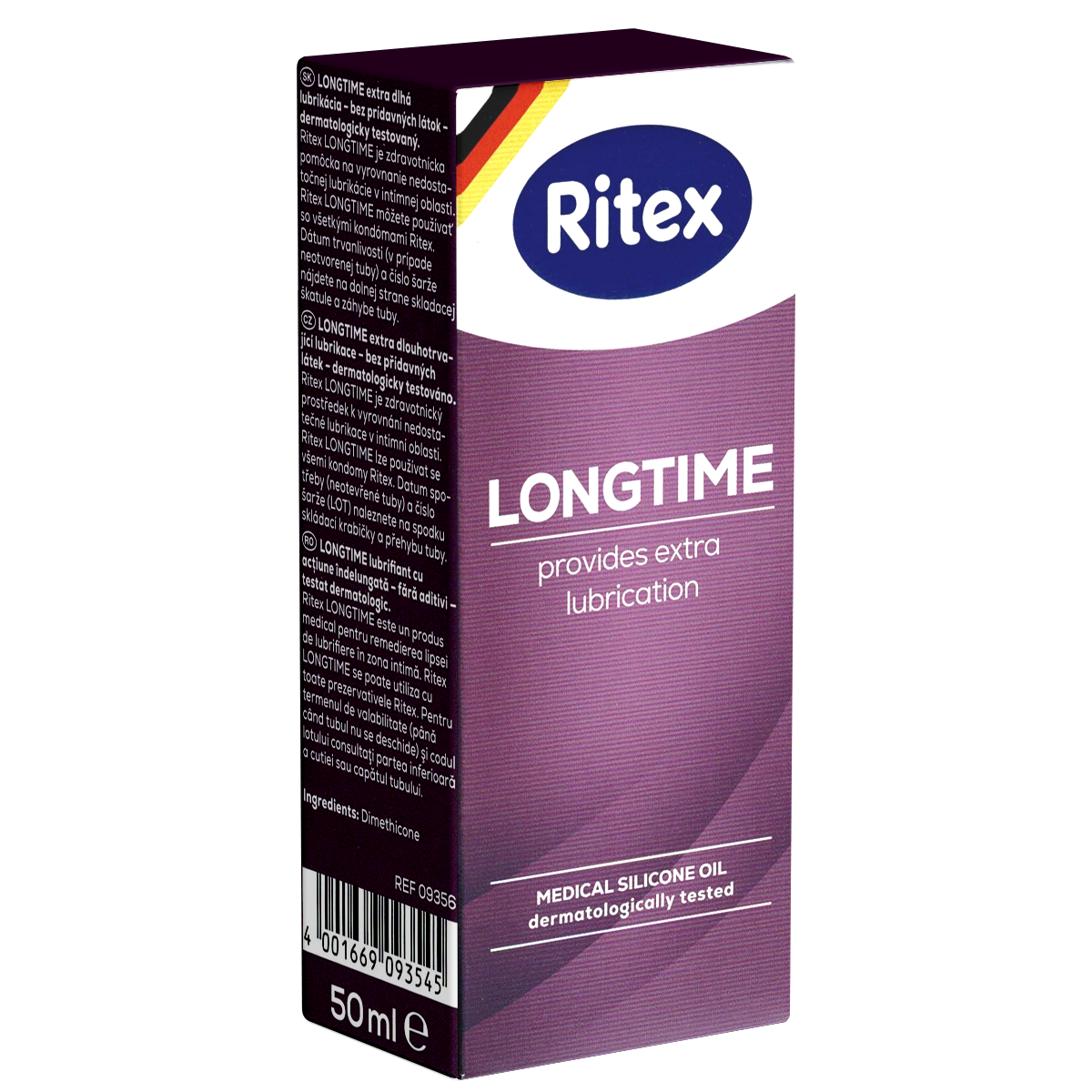 Ritex lubricant: Longtime, 50ml lubricant and massage gel (international edition)
