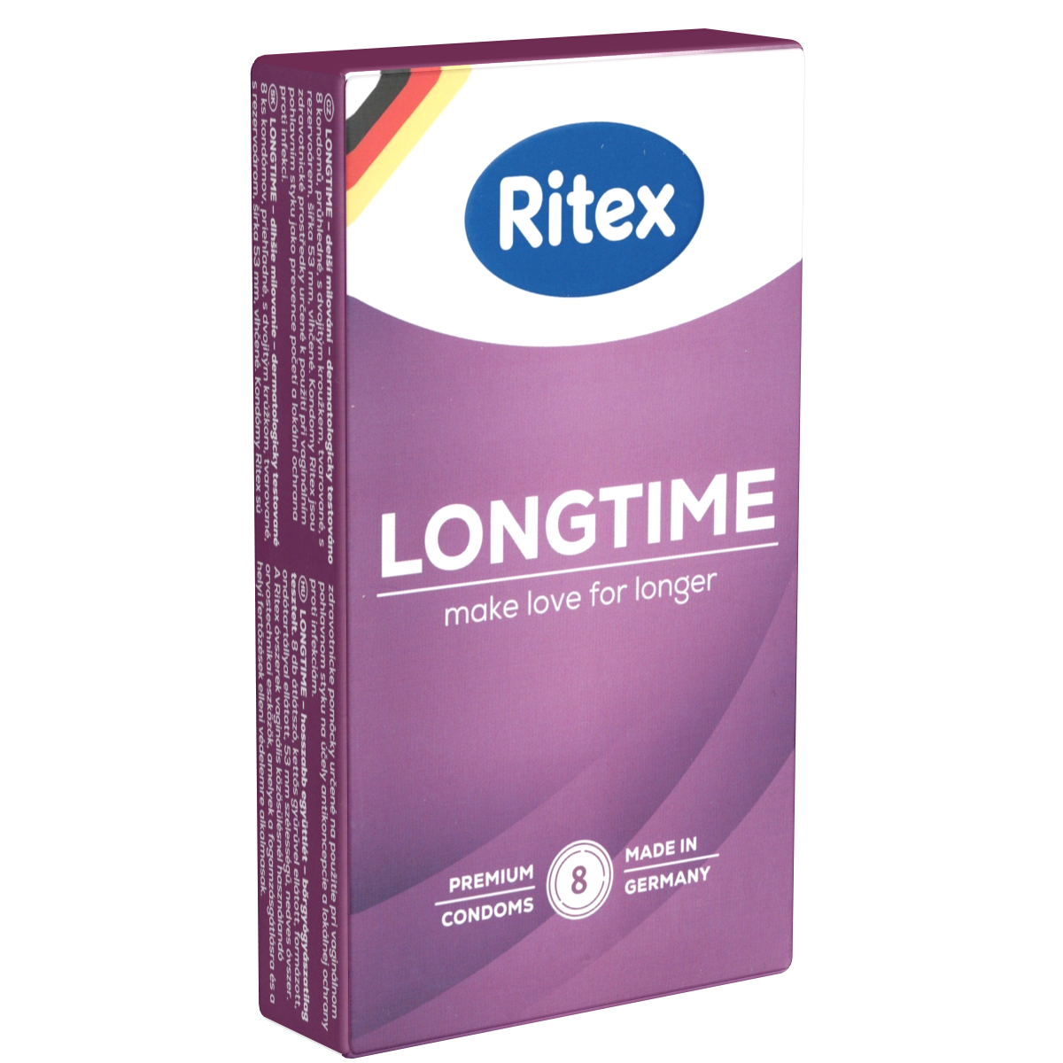 Ritex Single: Longtime, 8 Kondome mit Doppelring (internationale Ausgabe)