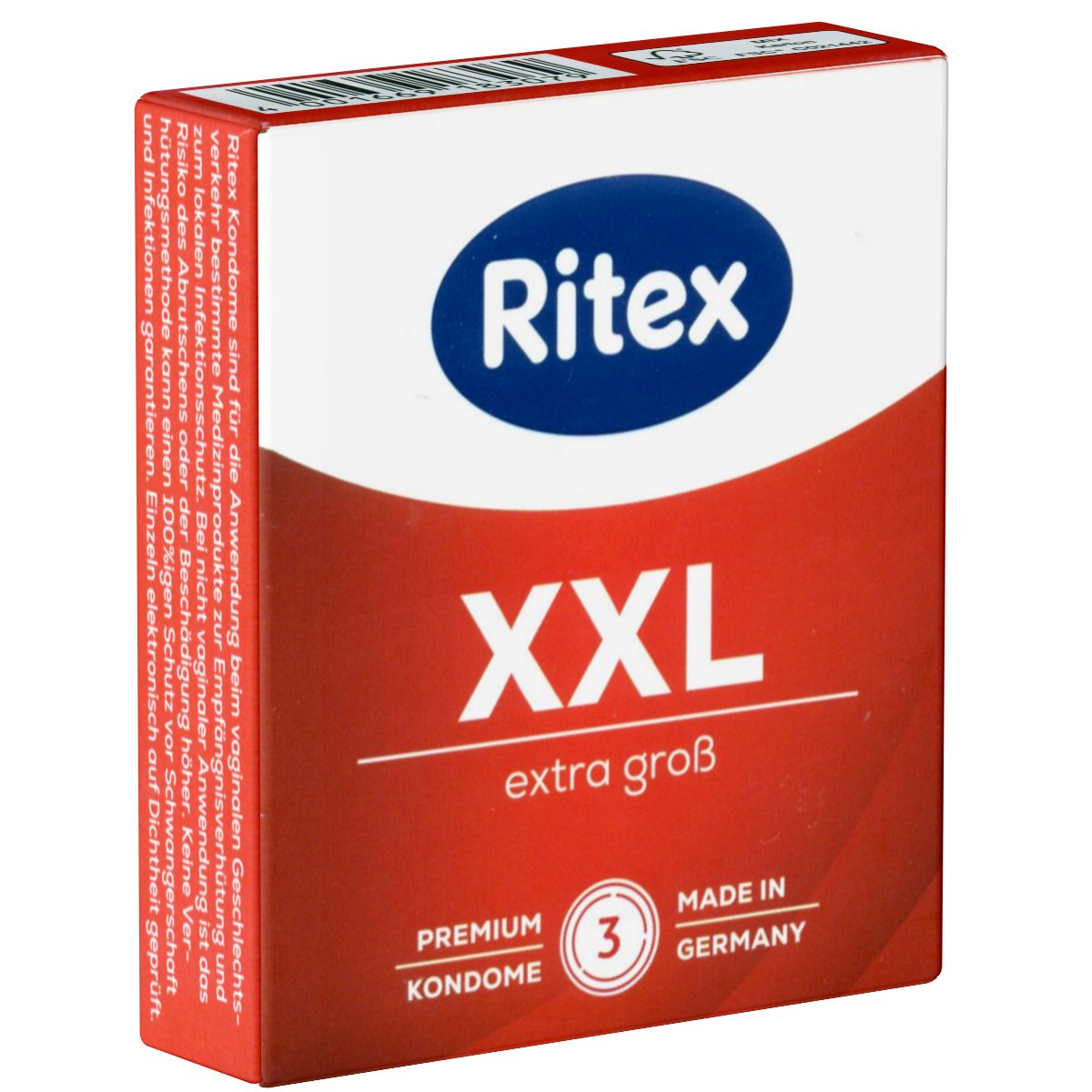 Ritex «XXL» Extra Gross (Extra Large), 3 highly elastic condoms for large sizes